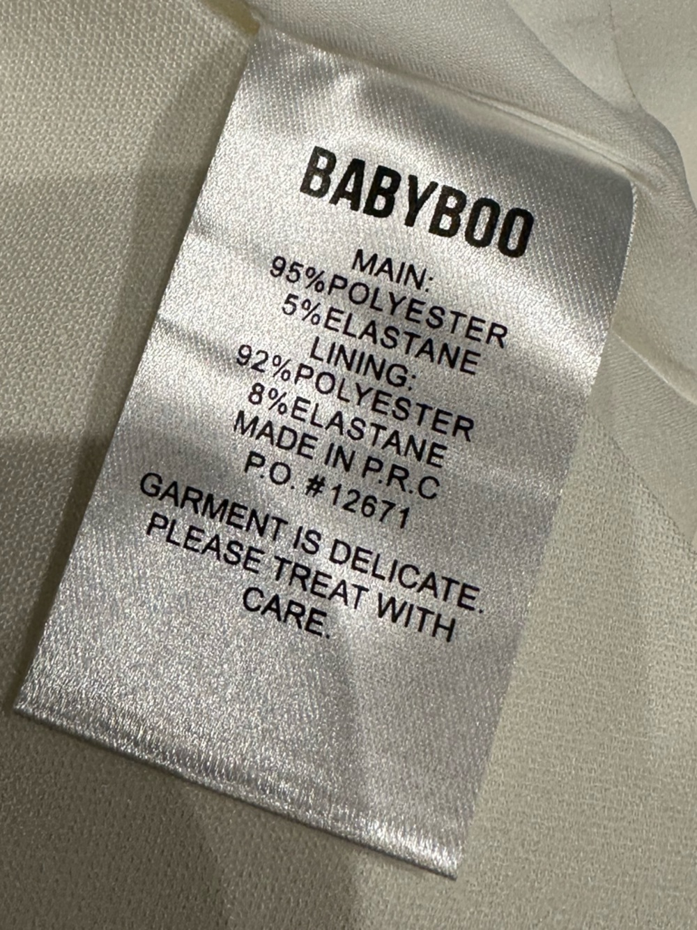 Babyboo | ASHA Strapless Mini DRESS - IVORY | Medium New with Tag - Picture 13 of 15